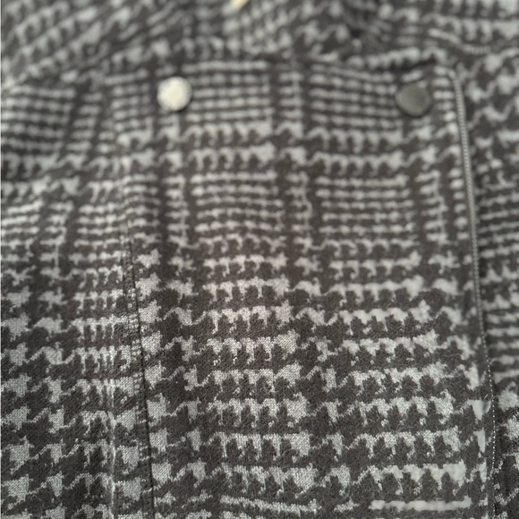 Karl Lagerfeld Women's Houndstooth Blazer - Black and Gray - Picture 5 of 15